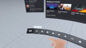 Le menu Oculus Air Link