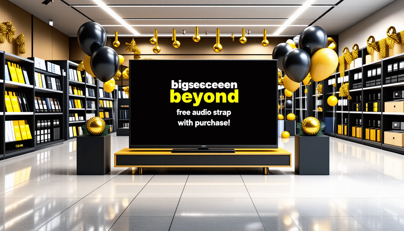 profitez de notre offre spéciale black friday sur le bigscreen beyond et recevez un strap audio gratuit ! ne manquez pas cette occasion unique d'améliorer votre expérience de réalité virtuelle avec un équipement de qualité. offrez-vous le meilleur du divertissement immersif dès maintenant !