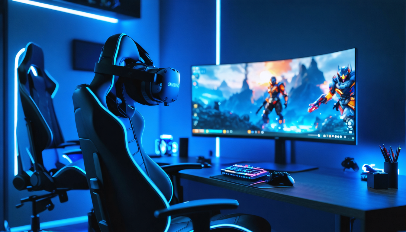 découvrez le casque android xr de samsung, doté de manettes de mouvement innovantes conçues en interne. profitez d'une expérience immersive en diffusant vos jeux en réalité virtuelle directement depuis votre pc, pour un plaisir de jeu inégalé.