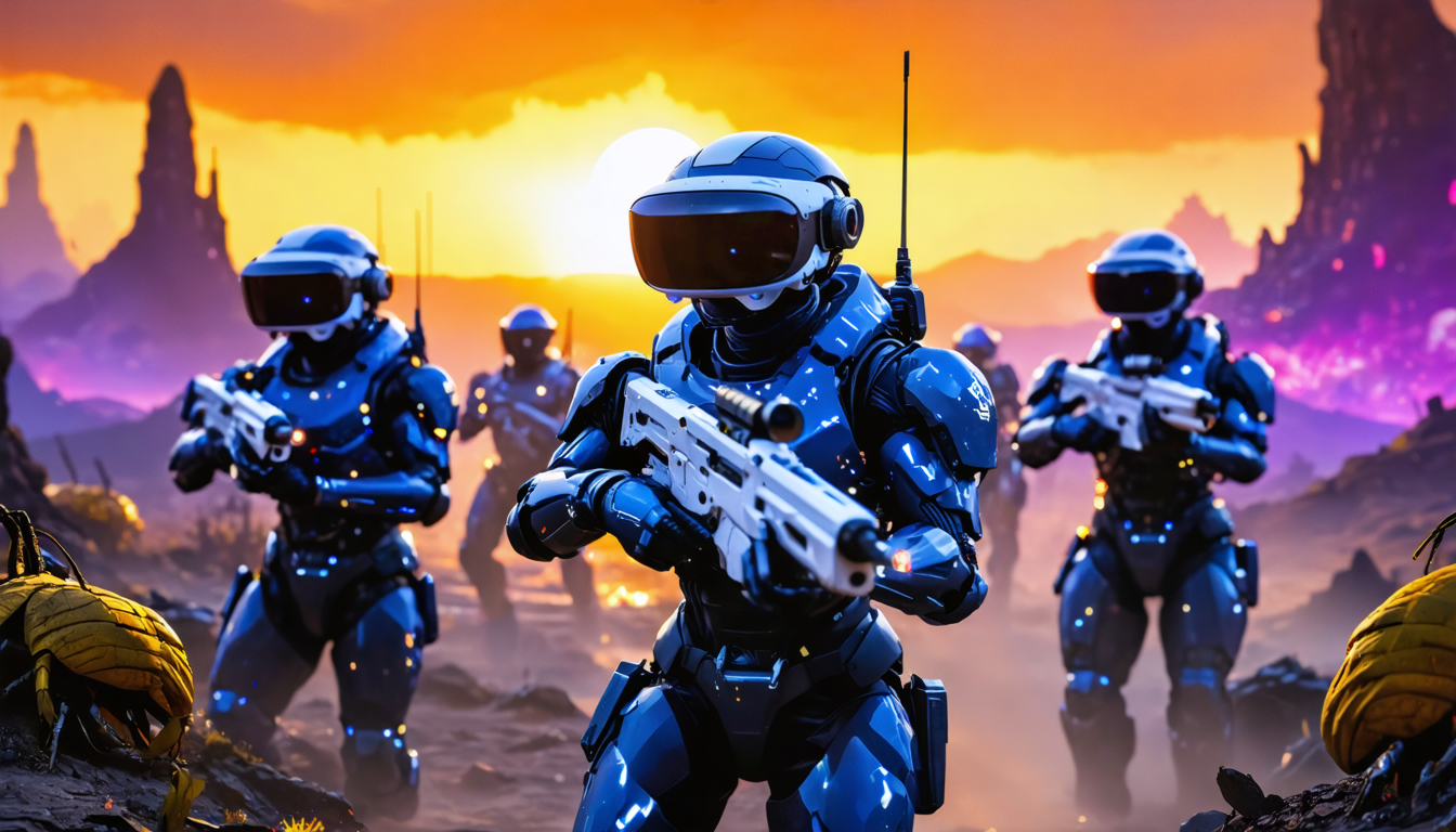 découvrez l'univers exaltant de starship troopers : continuum sur playstation vr2, où l'action et l'immersion vous plongent au cœur d'une bataille épique contre les extraterrestres. préparez-vous à vivre une expérience de jeu unique et captivante qui vous fera ressentir chaque moment comme si vous y étiez !