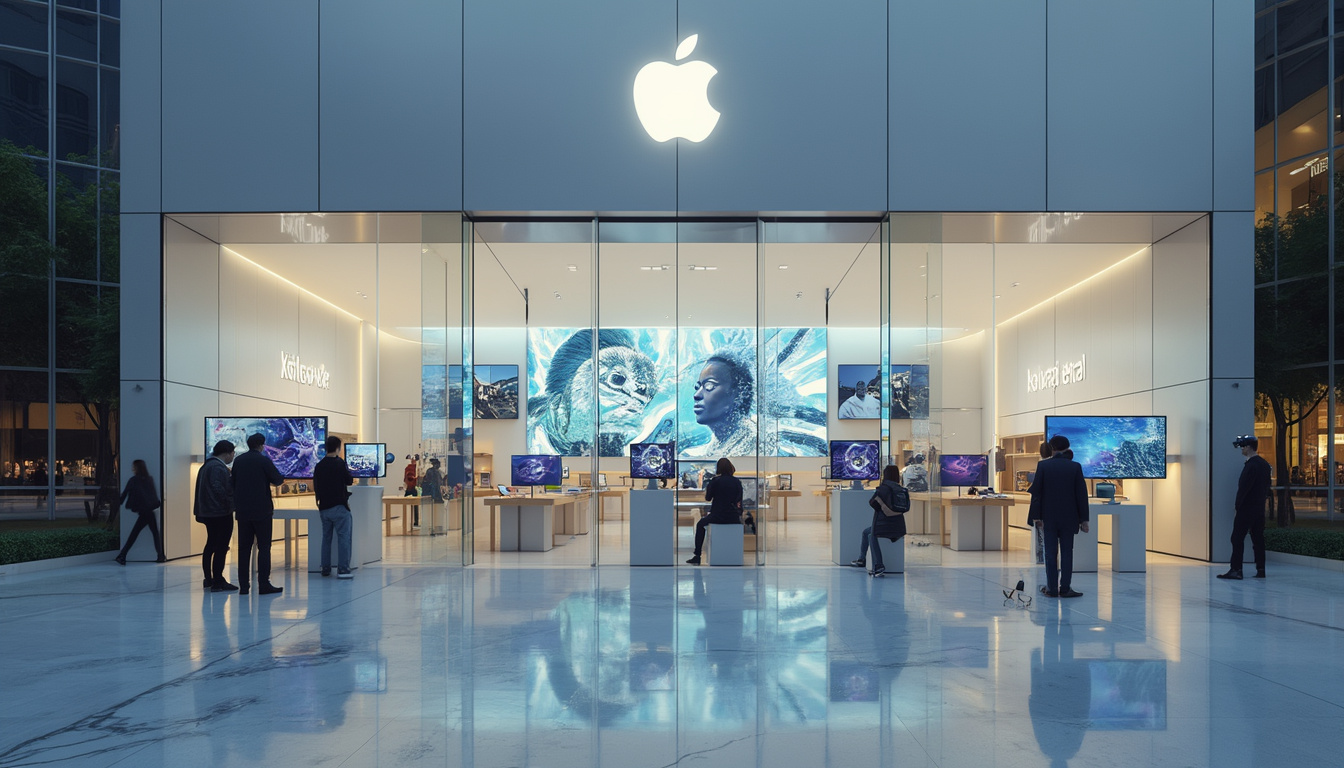 découvrez la toute dernière boutique d'apple qui inaugure une salle spéciale dédiée au vision pro. plongez dans une expérience immersive unique où innovation et technologie se rencontrent pour vous dévoiler les fonctionnalités révolutionnaires du vision pro. ne manquez pas cette occasion de vivre l'avenir de la technologie dans un cadre exceptionnel.