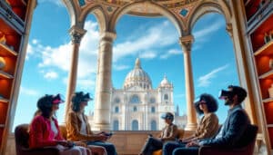 découvrez les salles vr à avignon au cœur du palais des papes. vivez une expérience immersive unique en explorant l'histoire et la culture de cette majestueuse ville à travers des technologies de réalité virtuelle.