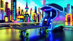 simulateur skateboard