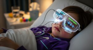 Un appareil XR qui analyse la respiration d'un enfant