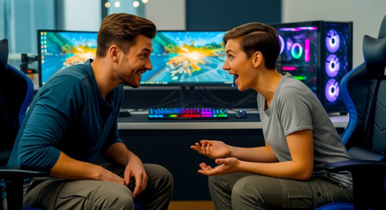 Deux joueurs PC enthousiaste grâce à Resonite