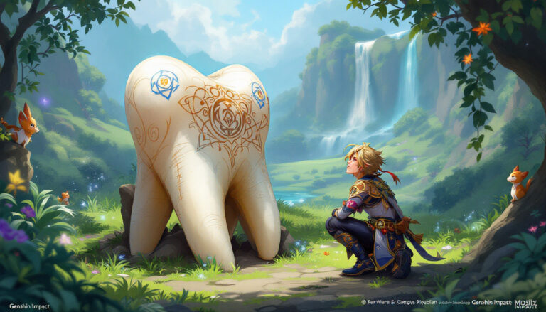 explorez la découverte intrigante d'une dent mystérieuse dans genshin impact : guide complet pour trouver cet objet unique, son utilité et les secrets qu'il renferme dans le jeu d'aventure.