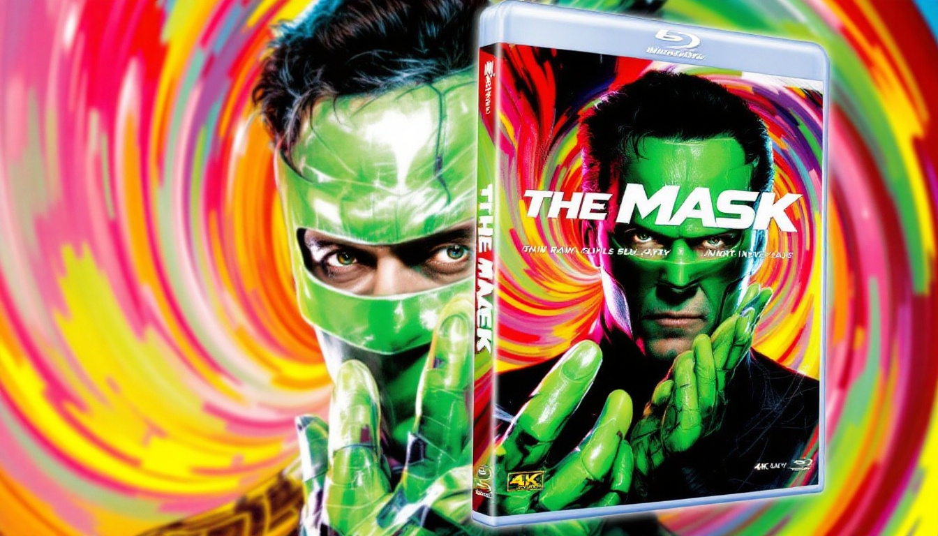 découvrez l’édition limitée en 4k blu-ray du film culte 'the mask' avec jim carrey, prochainement disponible chez arrow video. un incontournable pour les fans de cinéma et de collections exclusives !