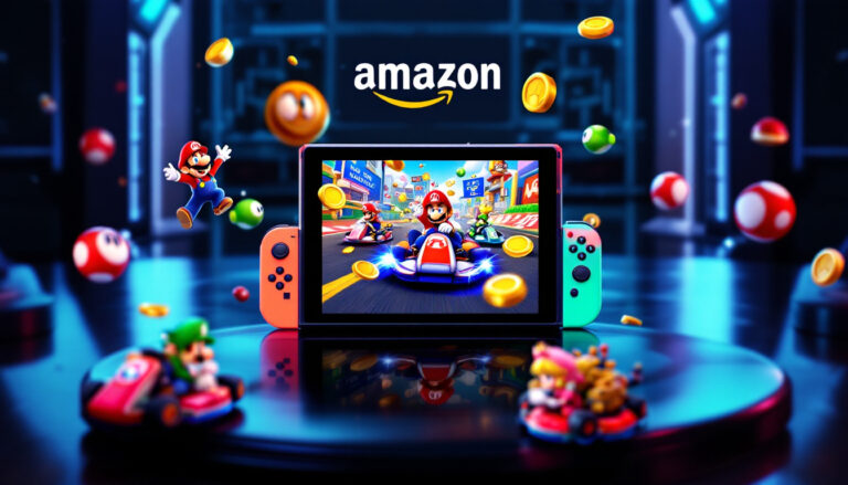 profitez du nouveau pack nintendo switch 2 avec mario kart, désormais disponible sur amazon. bénéficiez de la livraison le jour même pour jouer sans attendre !