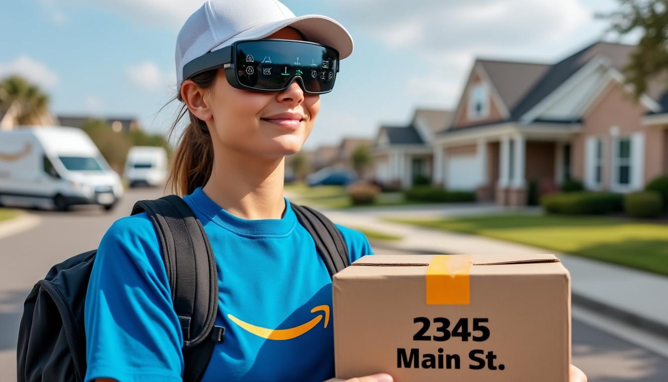 découvrez comment amazon innove avec des lunettes intelligentes destinées à ses livreurs, facilitant le travail mains libres et améliorant leur efficacité lors des livraisons.