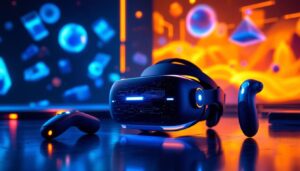 découvrez le meganex mark ii, le nouveau casque vr de shiftall, accompagné de manettes steamvr inspirées de l’index. profitez d’une expérience de réalité virtuelle avancée avec un design innovant et des fonctionnalités de dernière génération.
