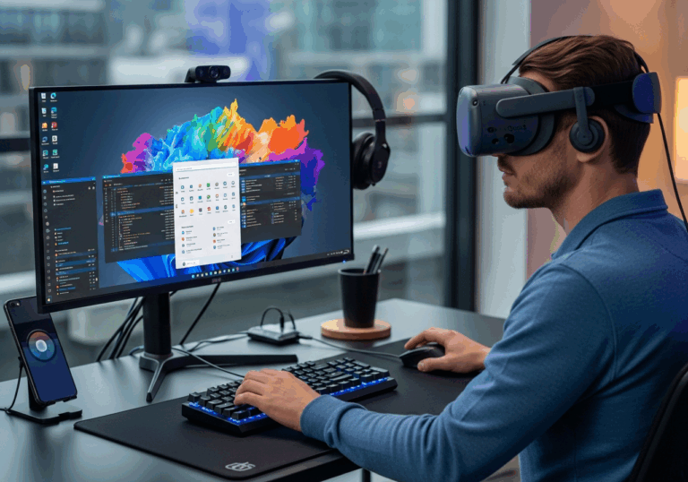 Travaillez en réalité mixte avec Windows 11 sur Meta Quest 3