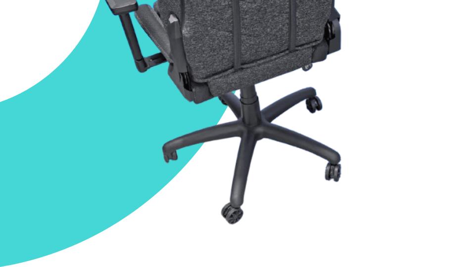 Zoom sur le pied de la chaise GXT 723 Ruya Fabric de Trust