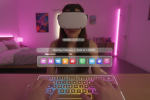 Posez vos mains et essayez le clavier virtuel de Quest 3