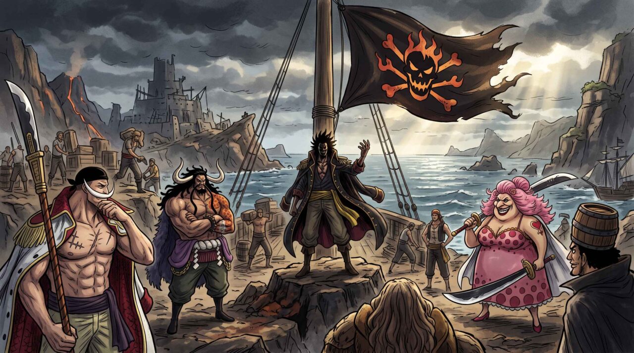 La formation du premier équipage de Rocks One Piece