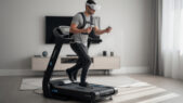 découvrez omni one, le premier tapis roulant vr officiellement compatible avec meta quest, pour une immersion totale et un réalisme inégalé dans vos expériences de réalité virtuelle.
