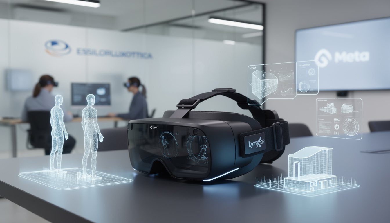 essilorluxottica acquiert la startup française lynx spécialisée en réalité étendue (xr), suscitant des interrogations sur le lancement du casque r2.