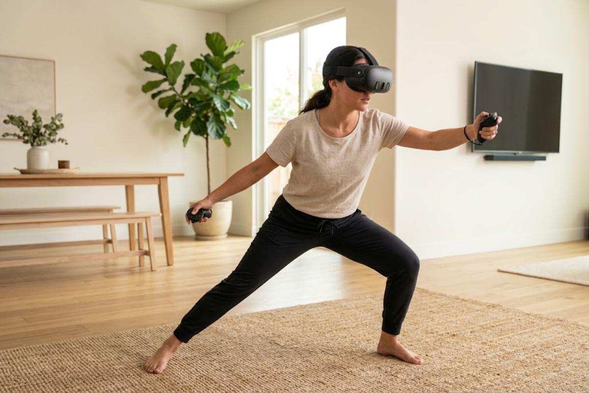 Jeux de fitness avec un casque VR autonome