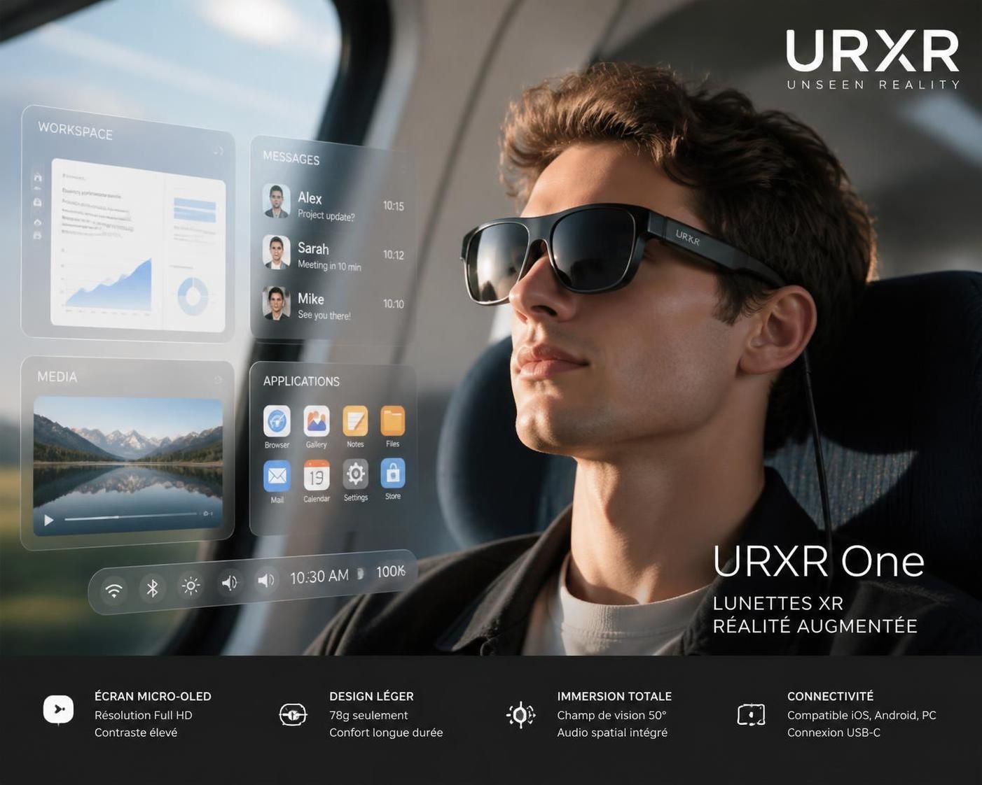 découvrez les lunettes xr unseen reality, une innovation technologique qui a récolté avec succès 1,2 million de dollars sur kickstarter. plongez dans une expérience immersive unique.