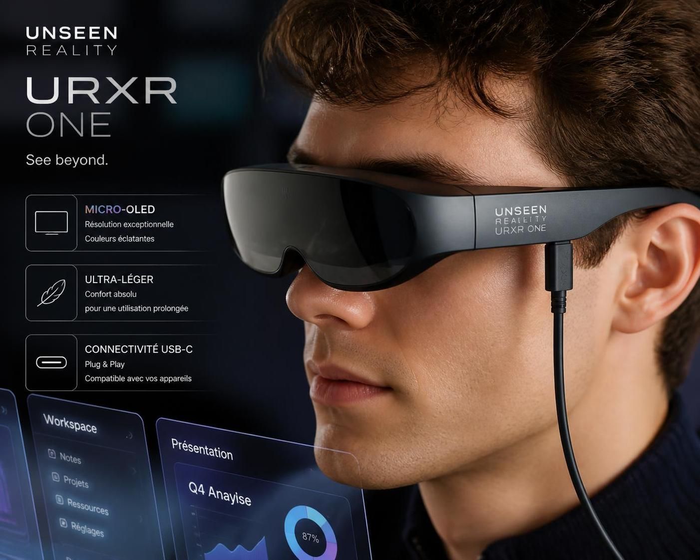 découvrez les lunettes xr unseen reality qui ont levé avec succès 1,2 million de dollars sur kickstarter, révolutionnant l'expérience de réalité étendue.