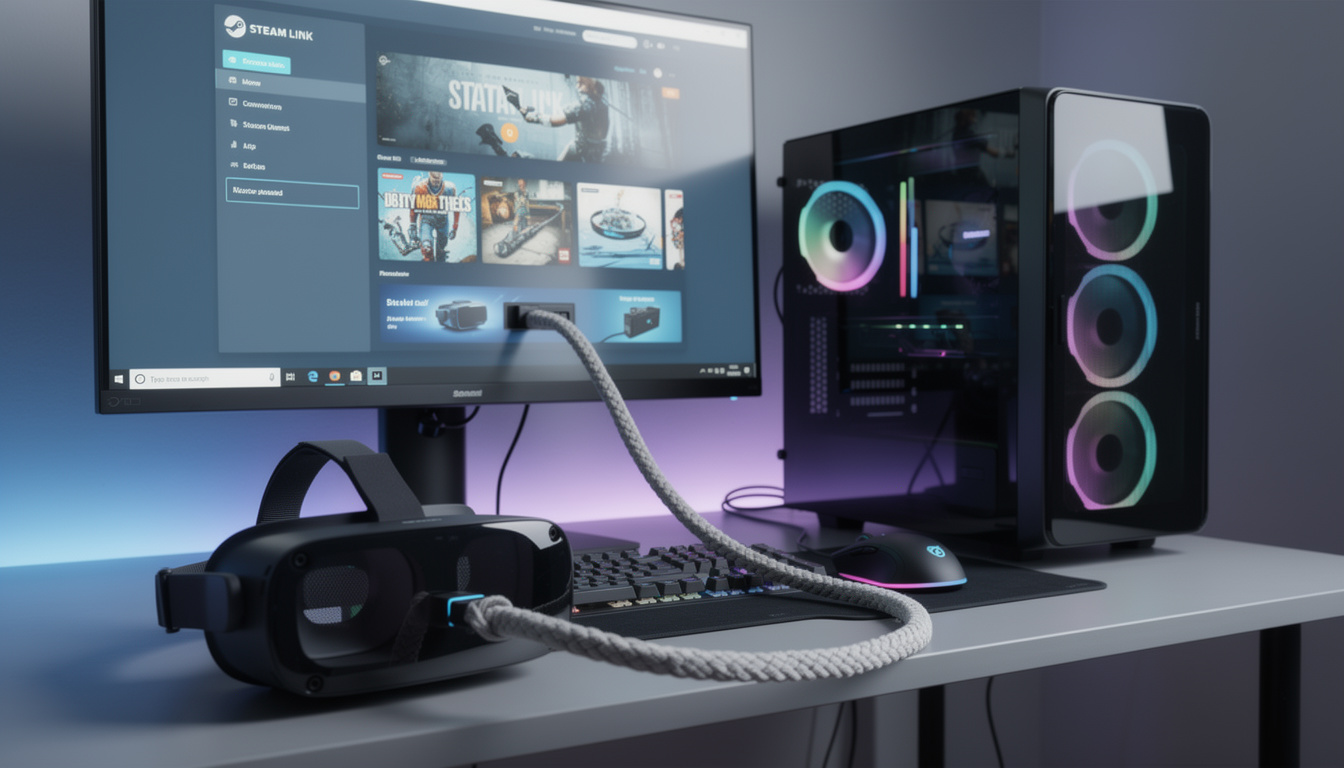 découvrez le streaming filaire usb-c pour steam link sur quest, désormais disponible en bêta publique, offrant une expérience de jeu fluide et immersive.