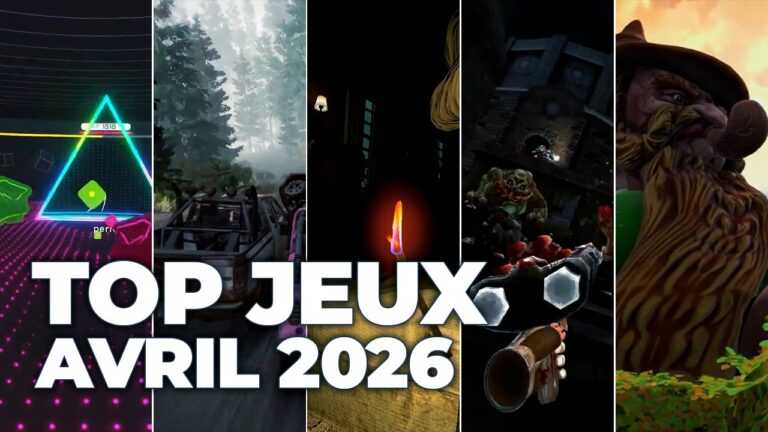 Top 5 des Nouveaux Jeux VR (Avril 2026)