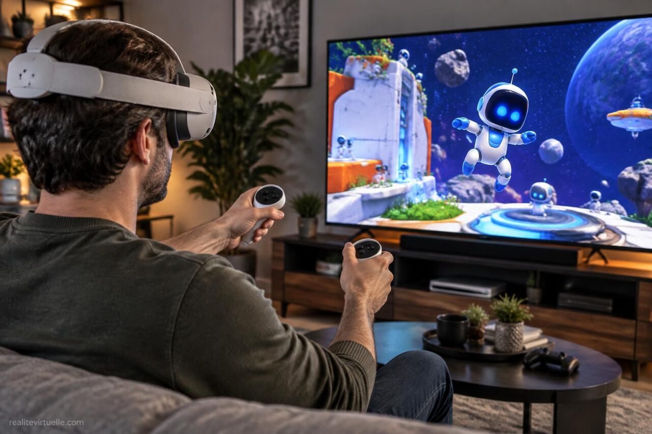 astro bot rescue mission, exclusivité psvr, tourne sur quest 3 grâce à une nouvelle vague de mods vr qui ouvre de nouvelles possibilités aux joueurs.