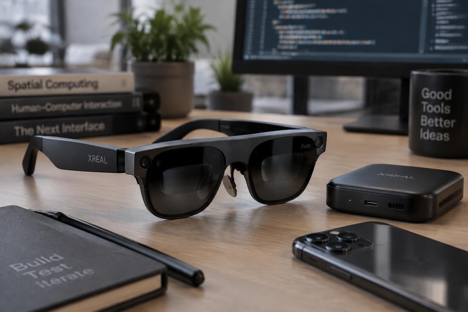 le studio vr derrière « job simulator » dévoile « hyper visor », un jeu de tir arcade conçu pour les lunettes de réalité augmentée xreal aura.