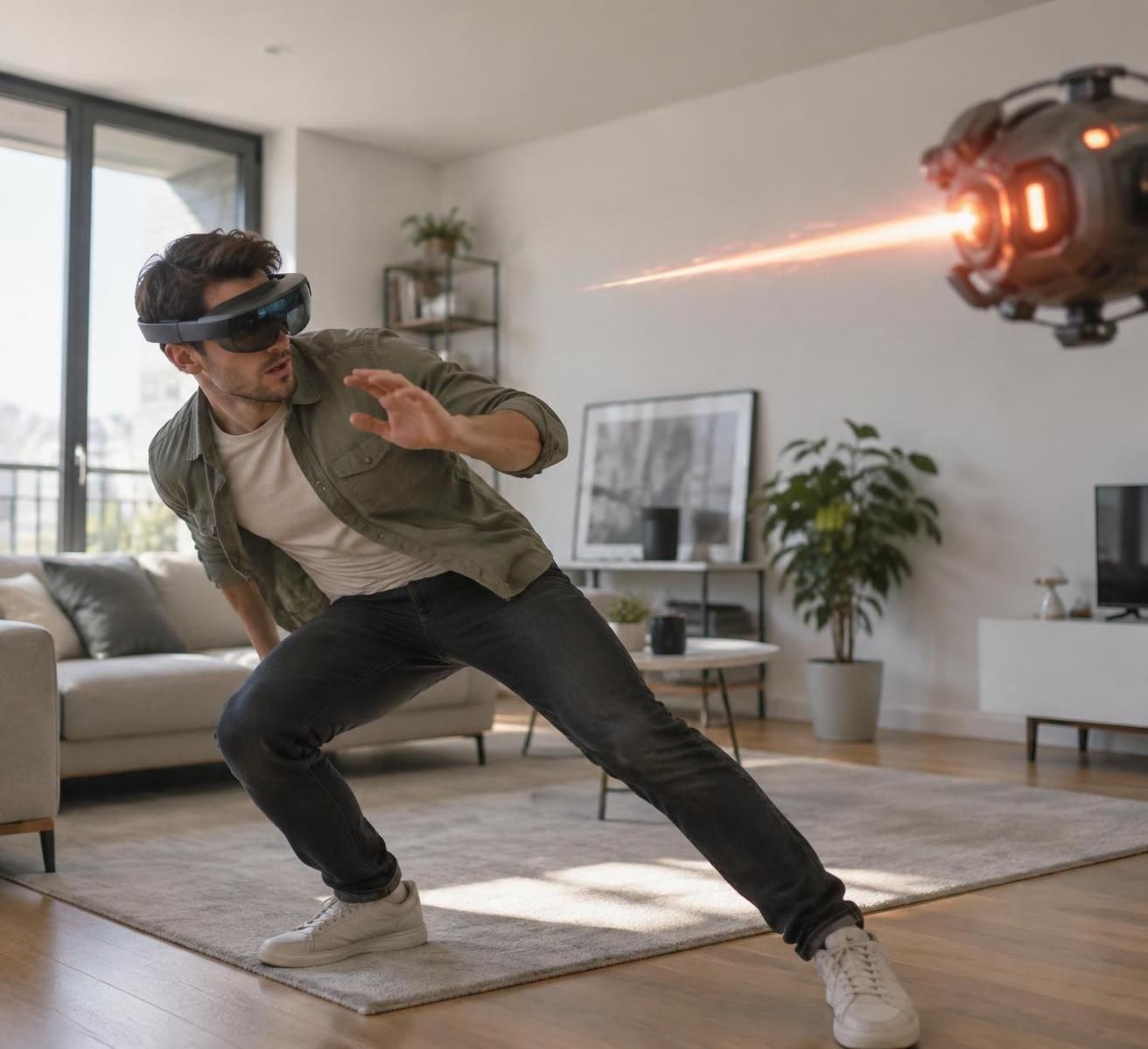 le studio vr à l’origine de « job simulator » présente « hyper visor », un jeu de tir arcade conçu pour les lunettes xreal aura.